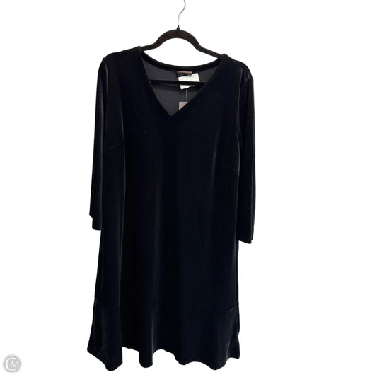 Dress Casual Midi By J. Jill In Black, Size: L