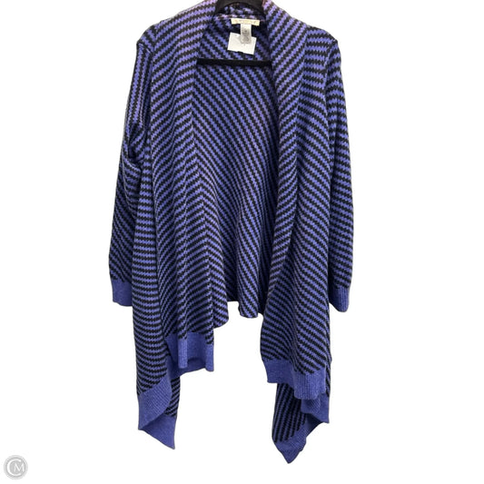 Sweater Cardigan By Liz Claiborne In Blue, Size: 1x