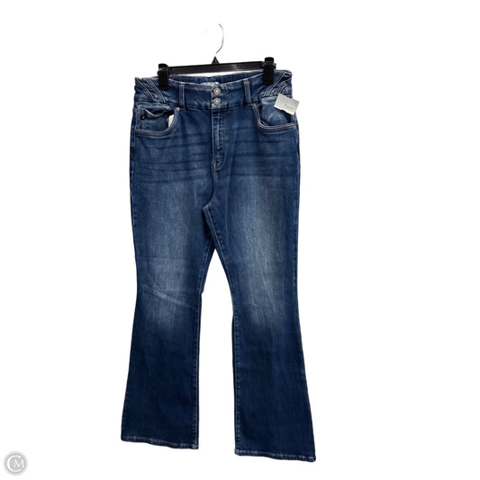 Jeans Boot Cut By Kancan In Blue Denim, Size: 14