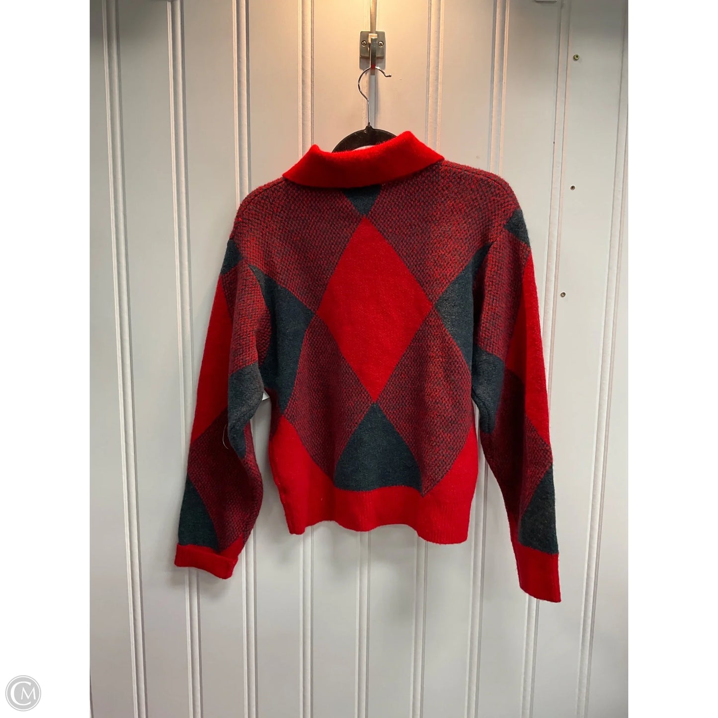 Sweater By Cma In Checkered Pattern, Size: S