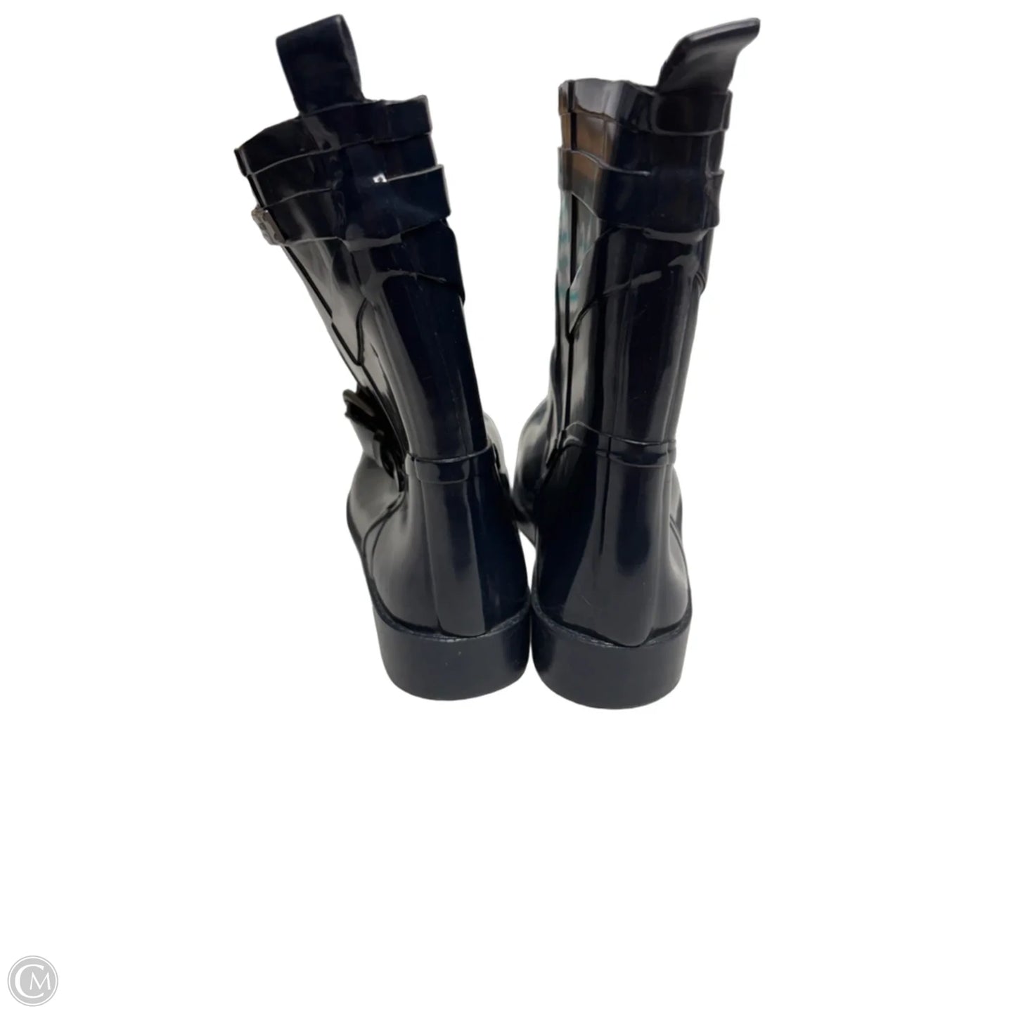 Boots Designer By Coach In Navy, Size: 9