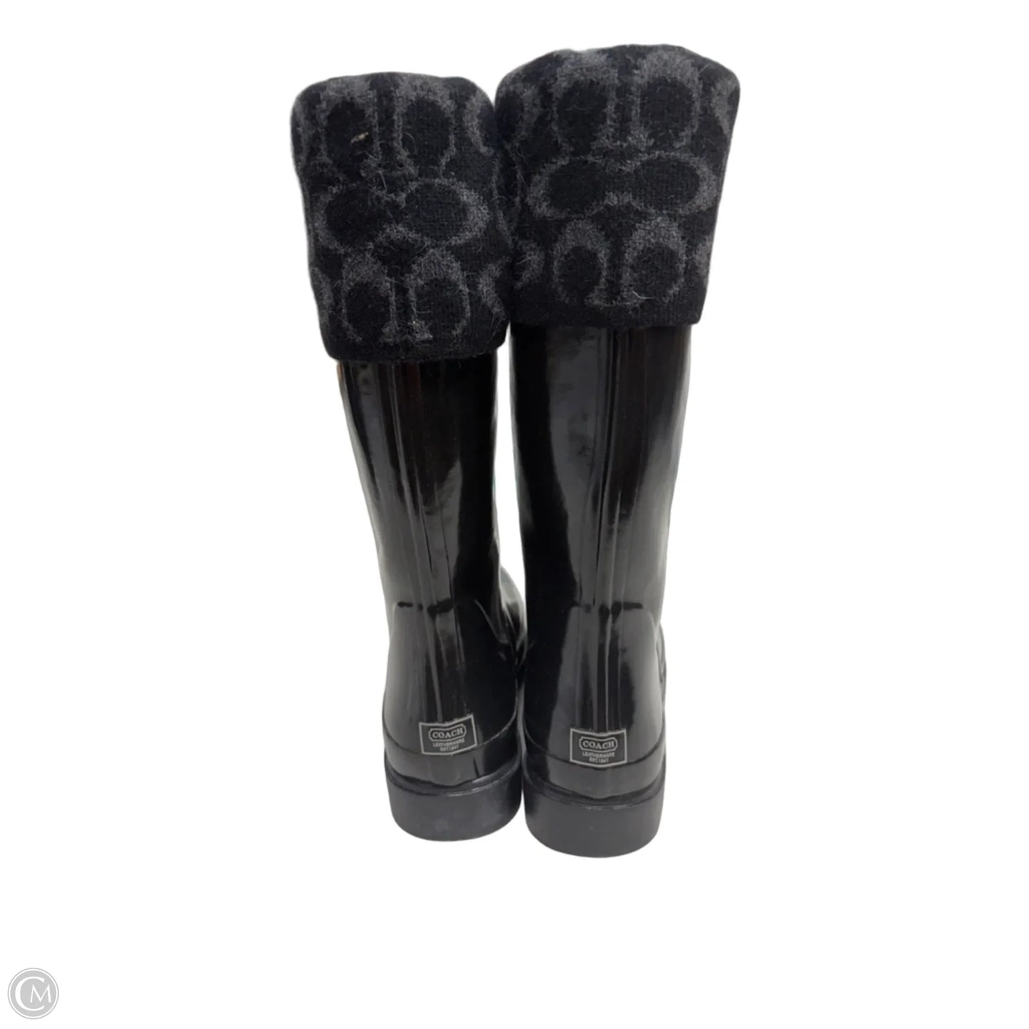 Boots Designer By Coach In Black, Size: 9