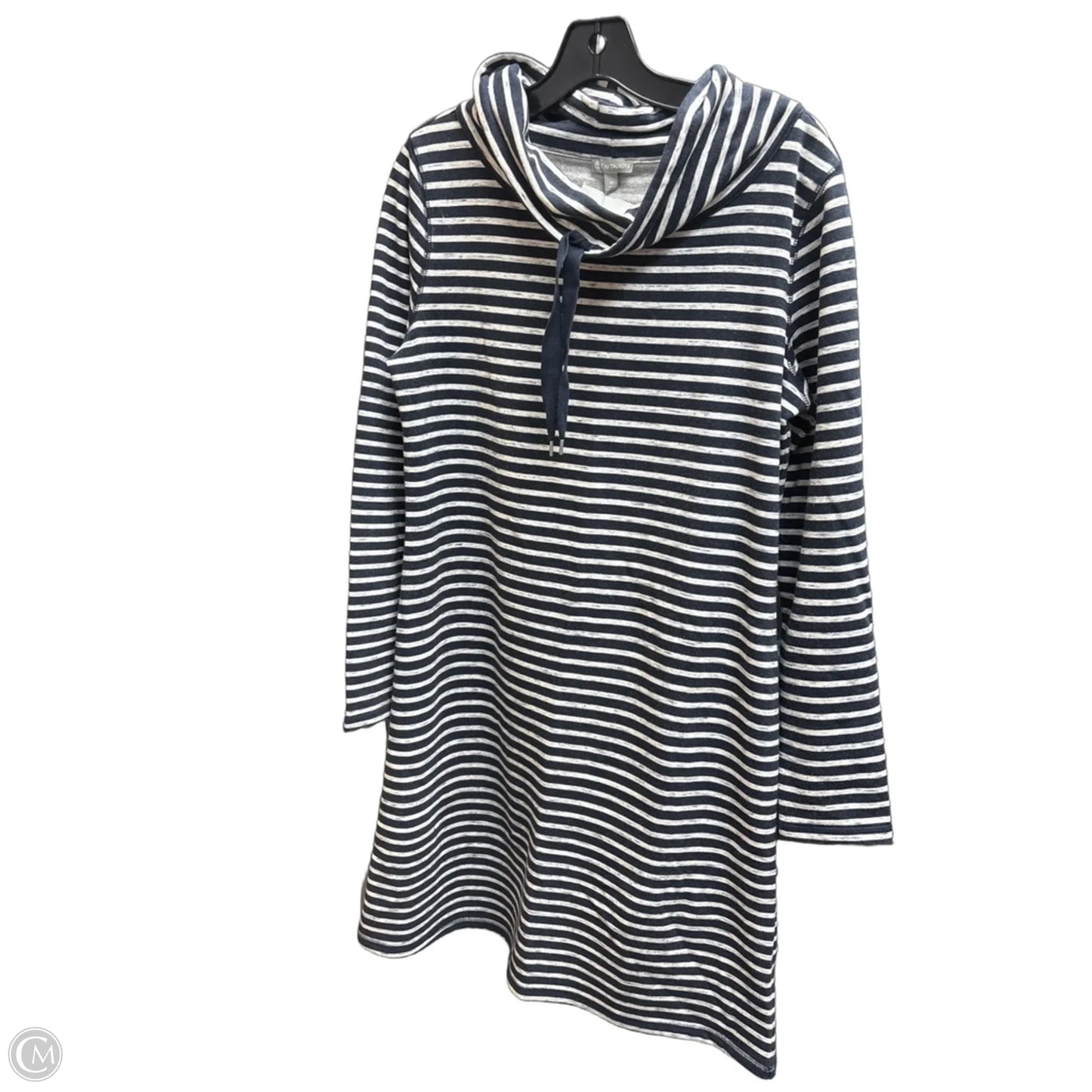 Dress Sweater By Talbots In Striped Pattern, Size: M