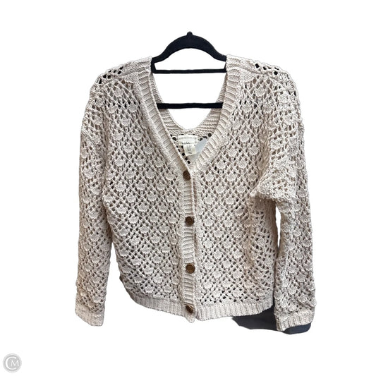 Cardigan By Nicole Miller In Tan, Size: M
