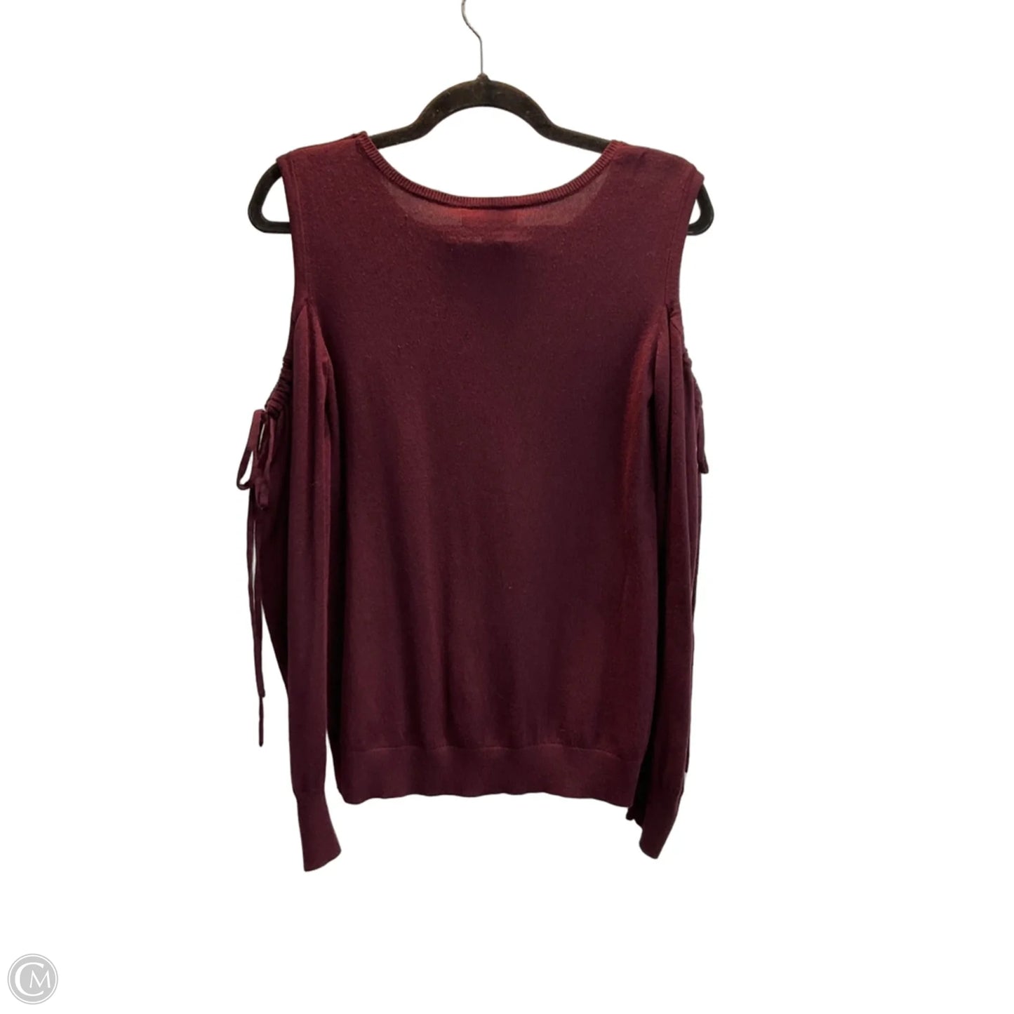 Sweater By Express In Maroon, Size: Xs
