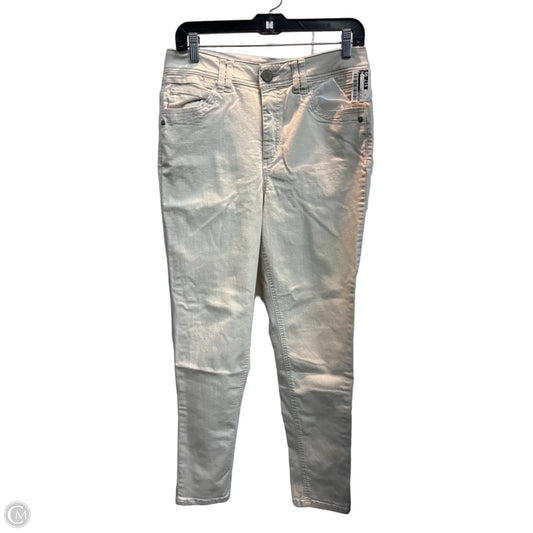 Jeans Skinny By Democracy In Cream Denim, Size: 10