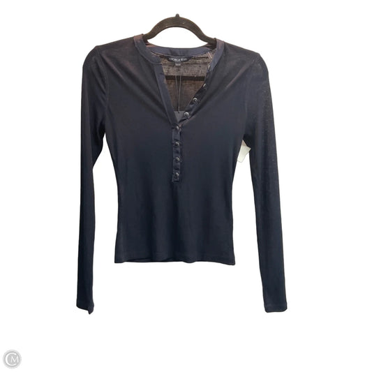 Top Long Sleeve By Veronica Beard In Navy, Size: Xs