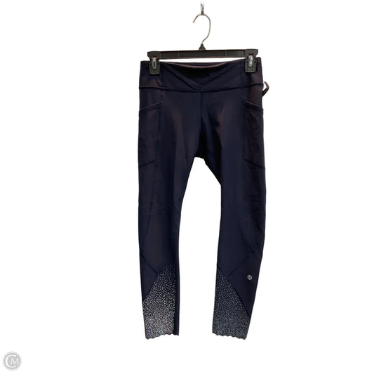 Athletic Leggings By Lululemon In Navy, Size: S
