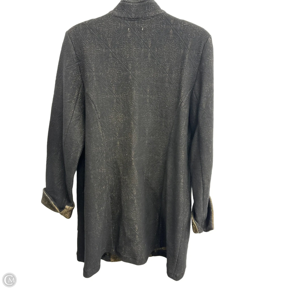 Jacket Puffer & Quilted By Chicos In Black, Size: L