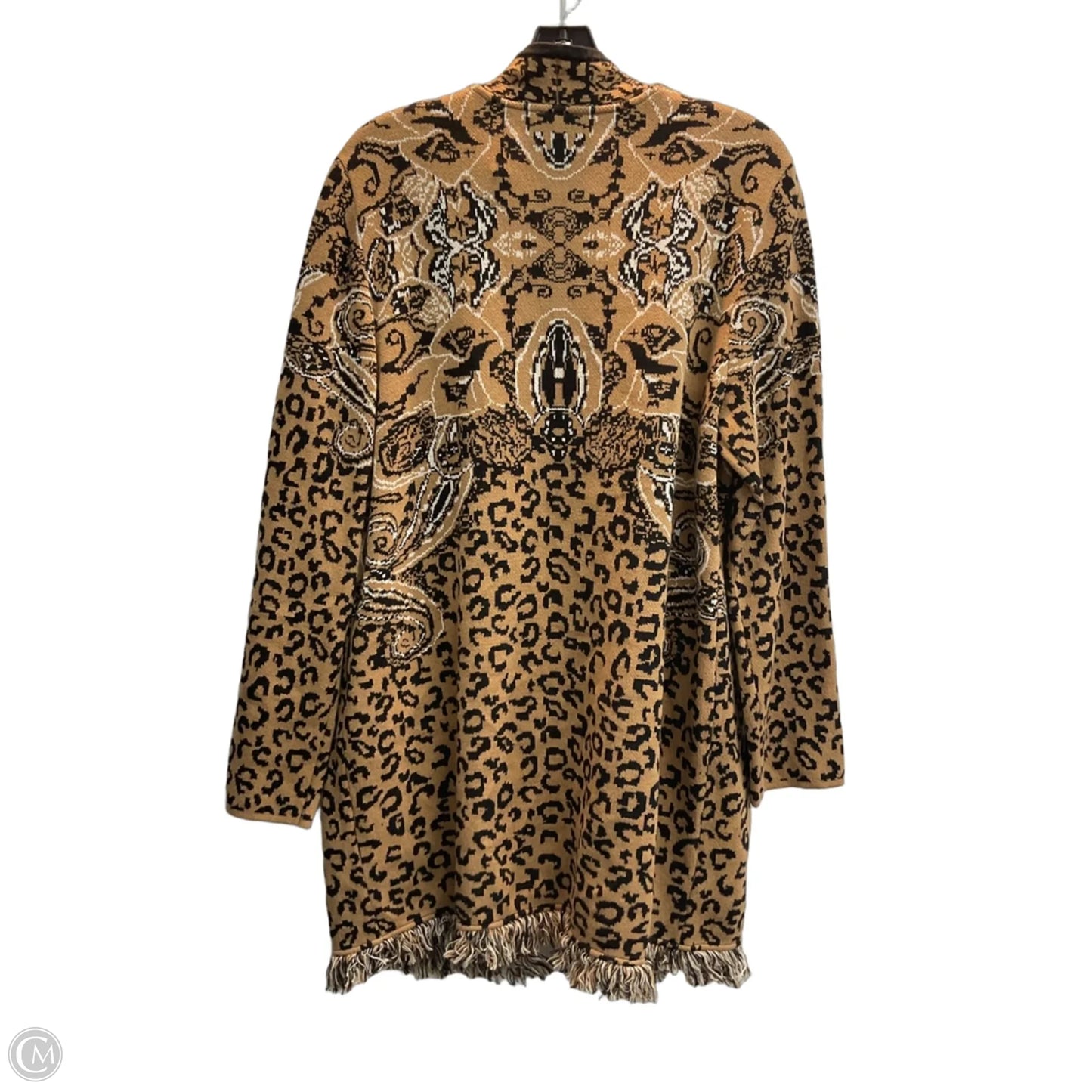Sweater Cardigan By Chicos In Brown, Size: L