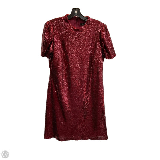 Dress Party Midi By Marina In Maroon, Size: M