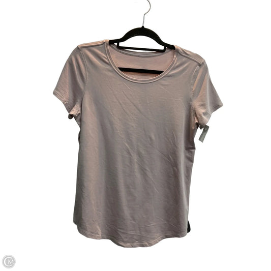 Athletic Top Short Sleeve By Lululemon In Mauve, Size: M