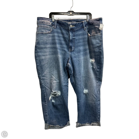 Jeans Cropped By Maurices In Blue Denim, Size: 24