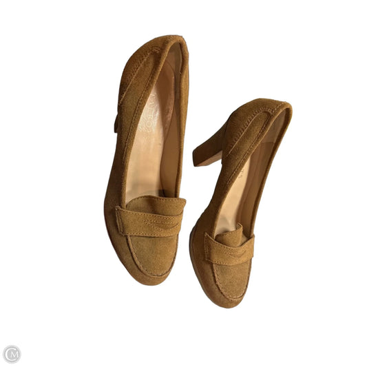 Shoes Heels Block By Talbots In Tan, Size: 8