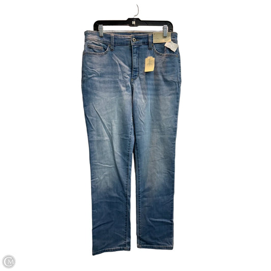 Jeans Straight By St Johns Bay In Blue Denim, Size: 12