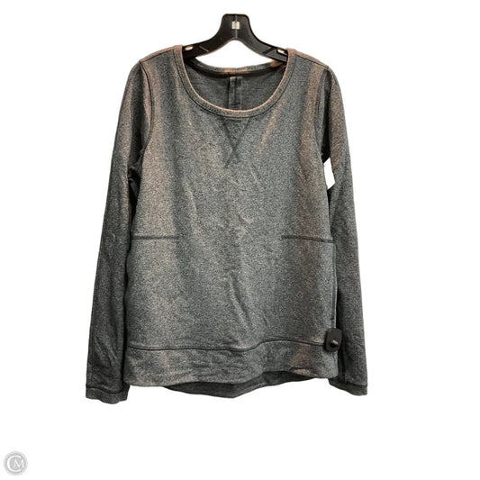 Athletic Top Long Sleeve Crewneck By Lululemon In Grey, Size: M