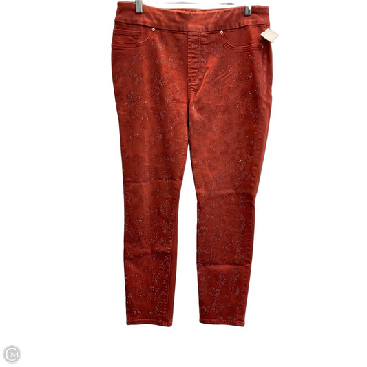 Jeans Skinny By Chicos In Red, Size: 8