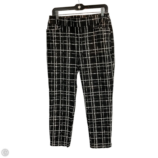 Pants Leggings By Chicos In Black & White, Size: 8