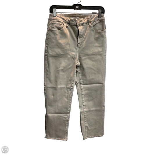 Jeans Cropped By Chicos In Grey Denim, Size: 8