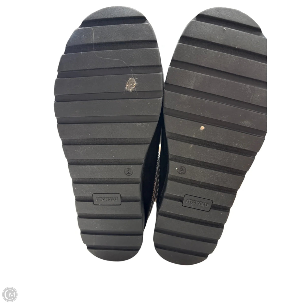 Slippers By Clothes Mentor In Black, Size: 9