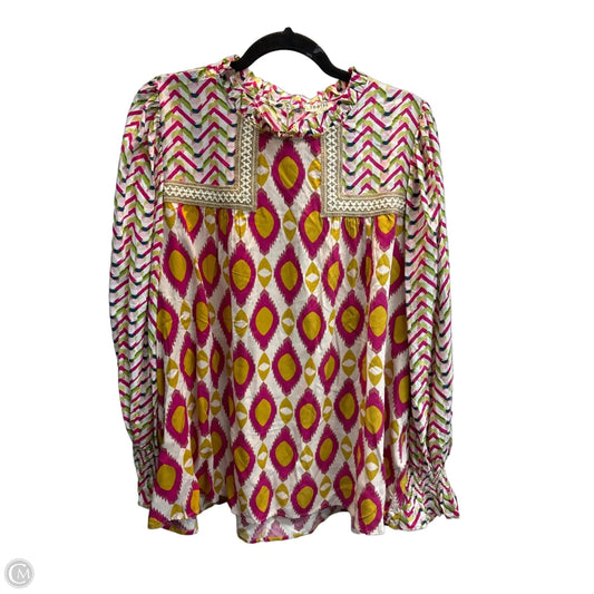 Top Long Sleeve By Jodifl In Multi-colored, Size: L