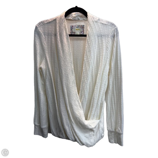 Sweater By Maeve In White, Size: L