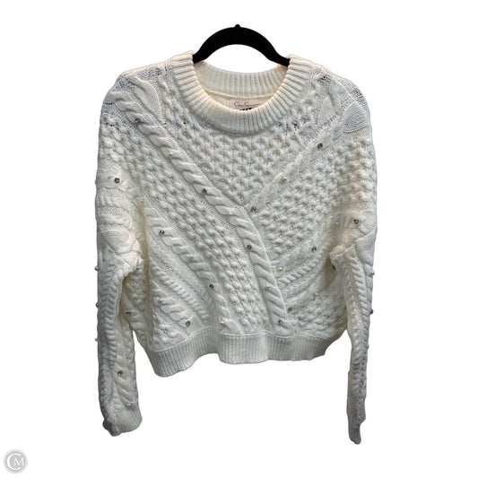 Sweater By Jessica Simpson In White, Size: S