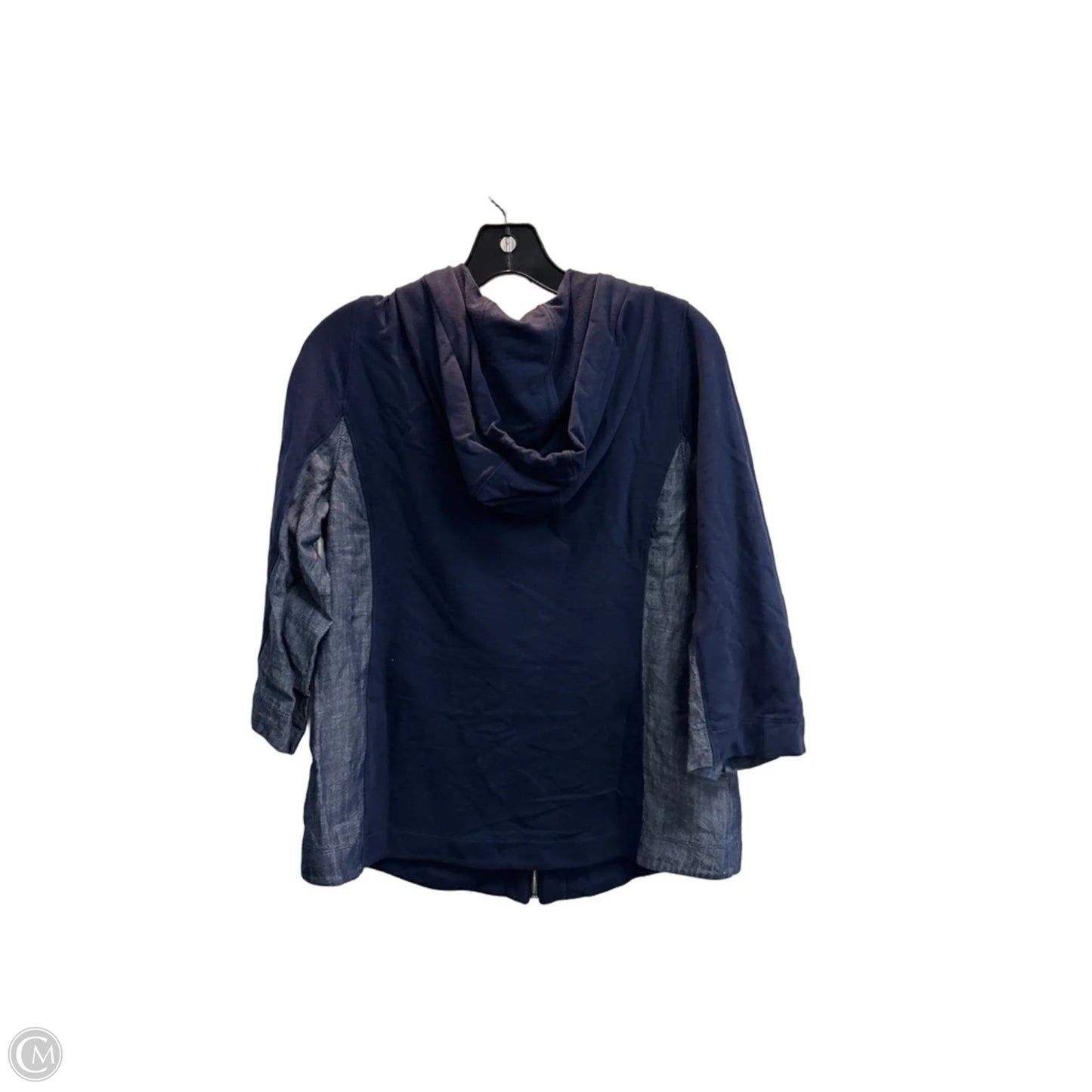 Jacket Shirt By Chicos In Blue, Size: M