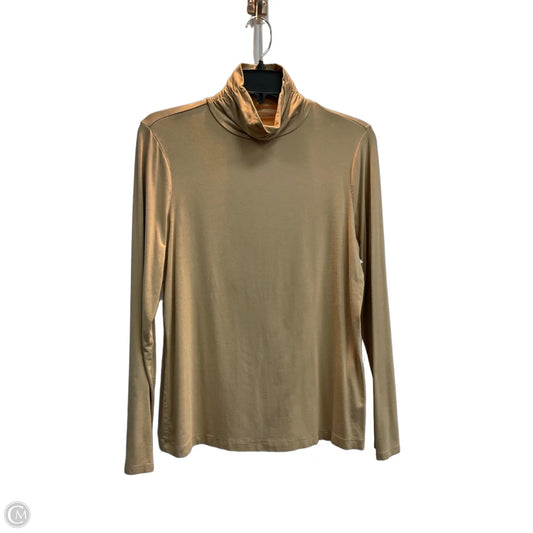 Top Long Sleeve Basic By Chicos In Tan, Size: M