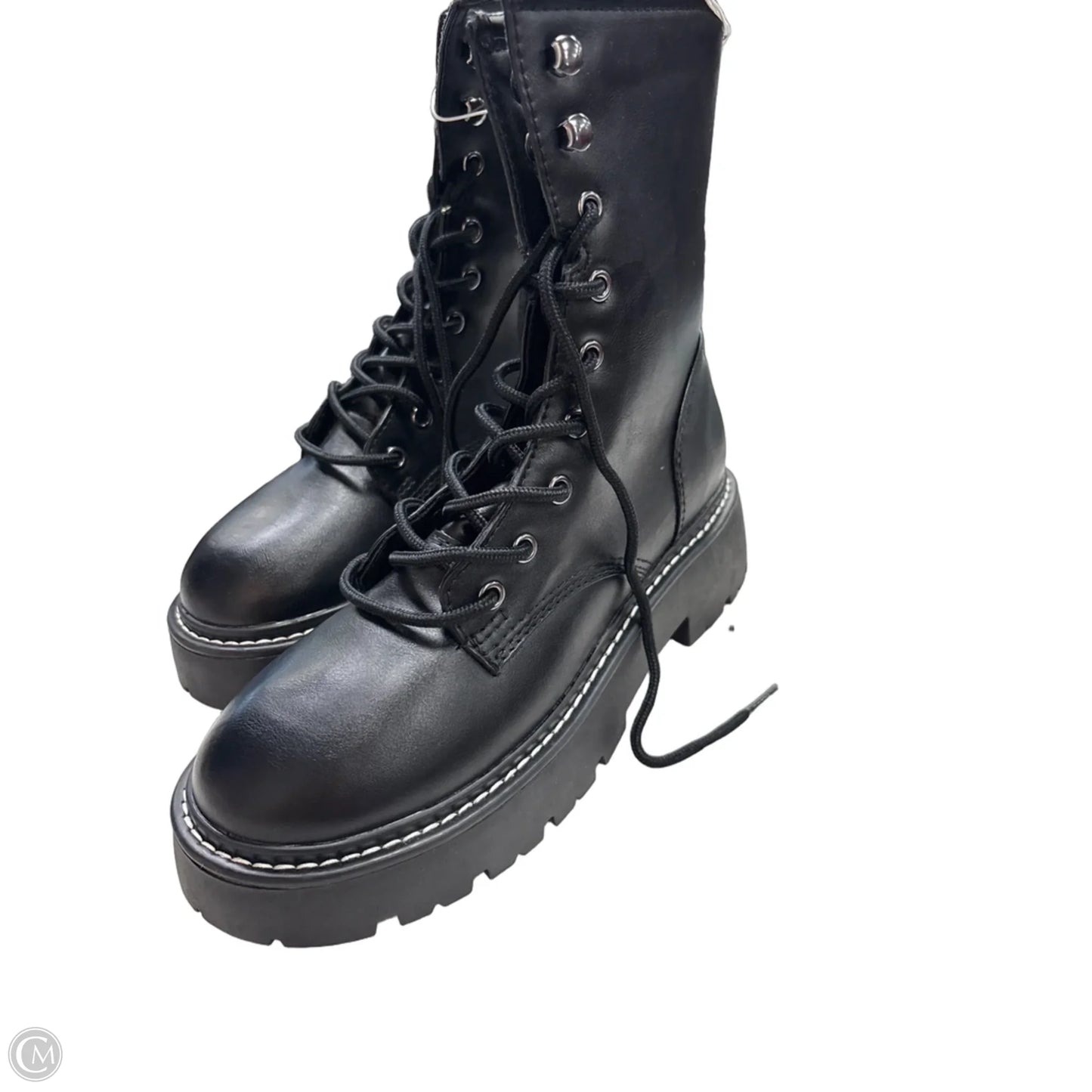 Boots Combat By Wild Fable In Black, Size: 8