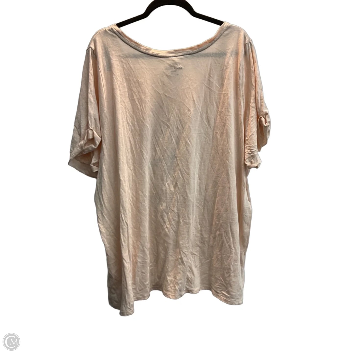 Top Short Sleeve Basic By Lane Bryant In Pink, Size: 4x