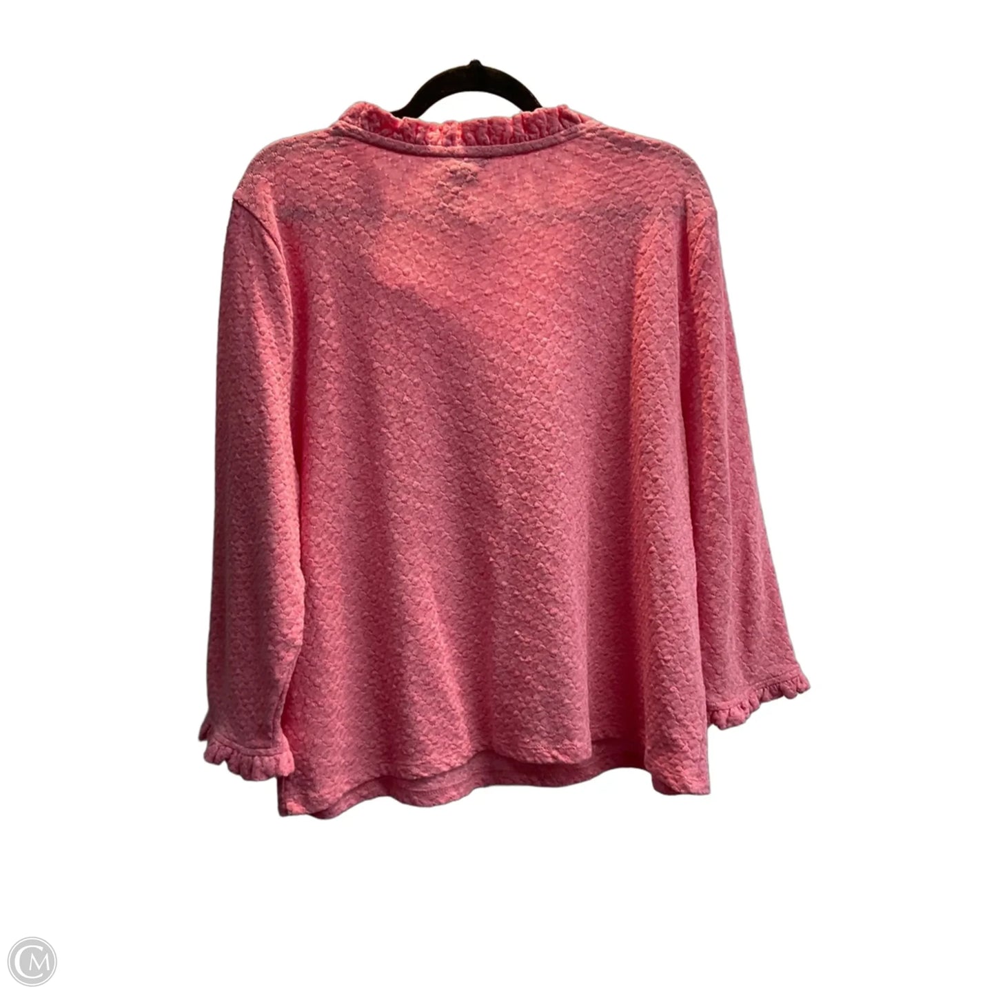 Top 3/4 Sleeve By Talbots In Pink, Size: Xl