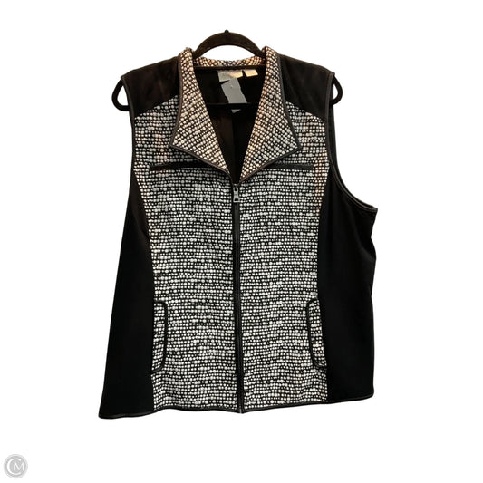 Vest Puffer & Quilted By Chicos In Black, Size: Xl