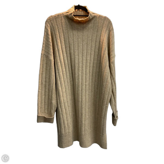 Dress Sweater By Topshop In Tan, Size: M