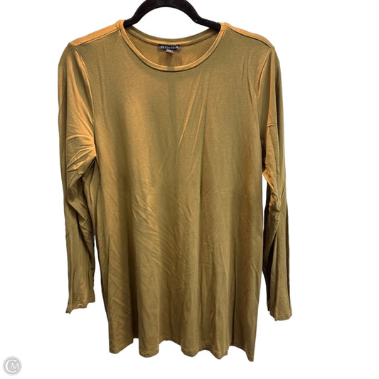 Top Long Sleeve Basic By Eileen Fisher In Gold, Size: M