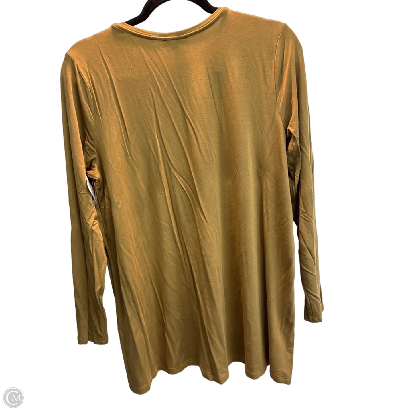 Top Long Sleeve Basic By Eileen Fisher In Gold, Size: M