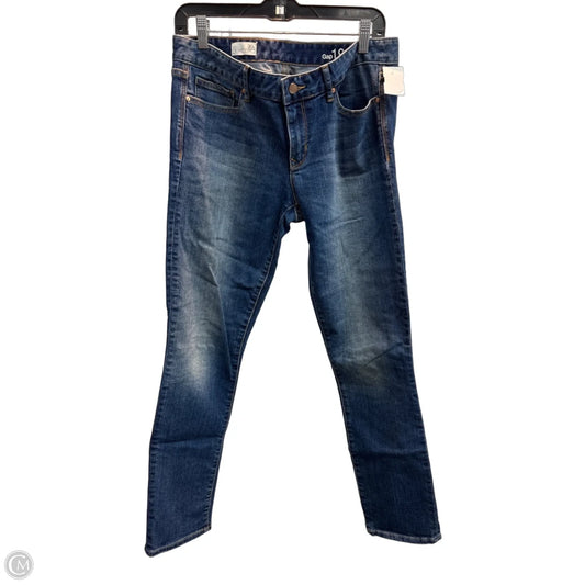Jeans Skinny By Gap In Blue Denim, Size: 10