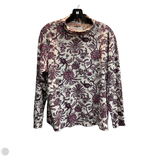 Top Long Sleeve Basic By Lands End In Multi-colored, Size: 1x