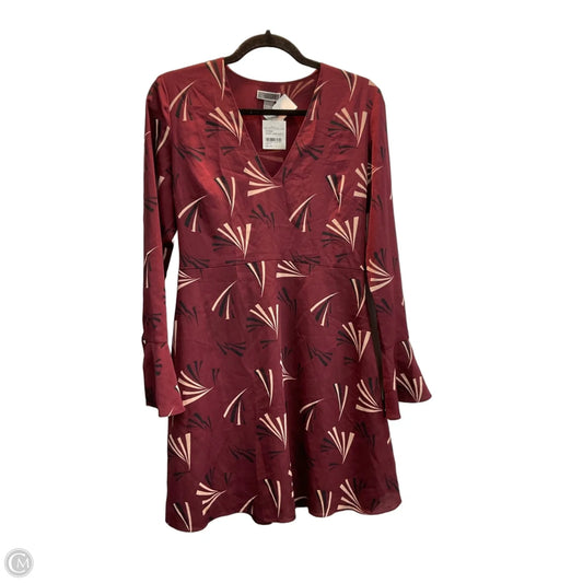 Dress Work By Chelsea 28 In Maroon, Size: S
