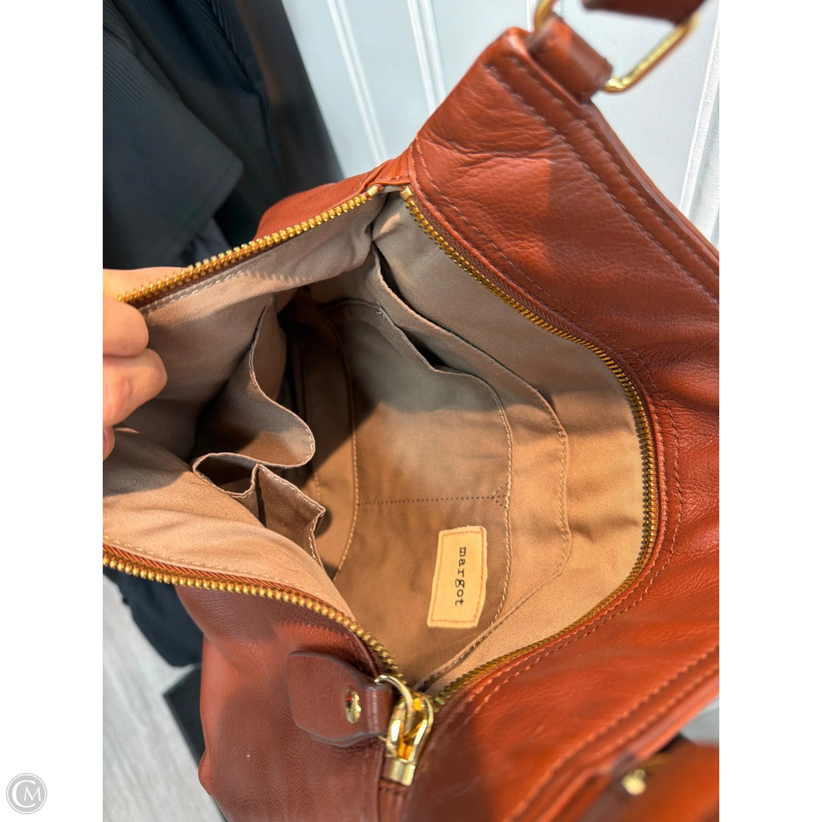 Crossbody Leather By Margot, Size: Large