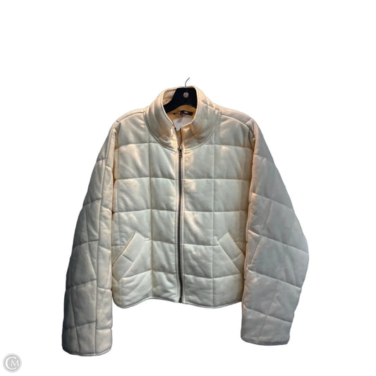 Jacket Puffer & Quilted By Blue Blush In Cream, Size: M