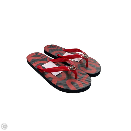 Sandals Flip Flops By Michael By Michael Kors In Navy, Size: 10
