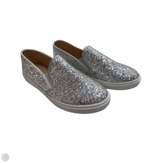 Shoes Sneakers By Fever In Silver, Size: 10