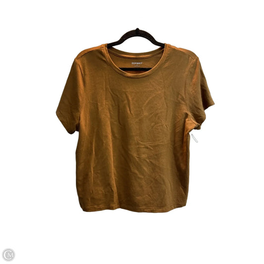 Top Short Sleeve Basic By Old Navy In Brown, Size: Xl