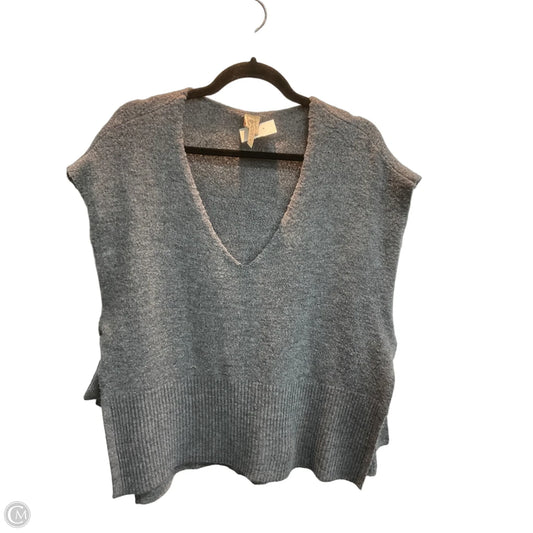 Vest Sweater By Xcvi In Grey, Size: M