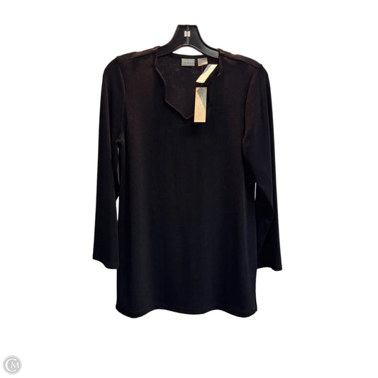 Top Long Sleeve By Chicos In Black, Size: M
