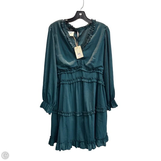 Dress Party Midi By Dokotoo In Teal, Size: Xl