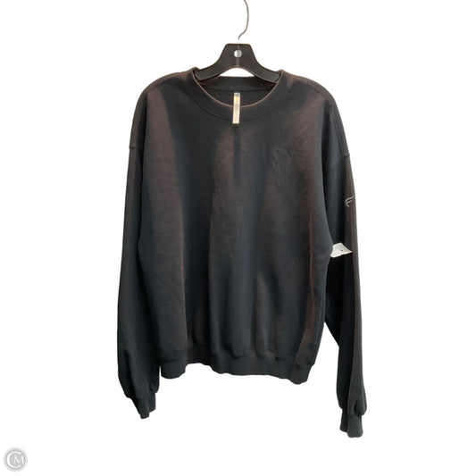 Athletic Sweatshirt Crewneck By Fabletics In Black, Size: Xl