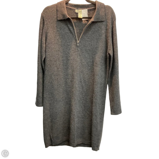 Dress Sweater By Eddie Bauer In Grey, Size: S