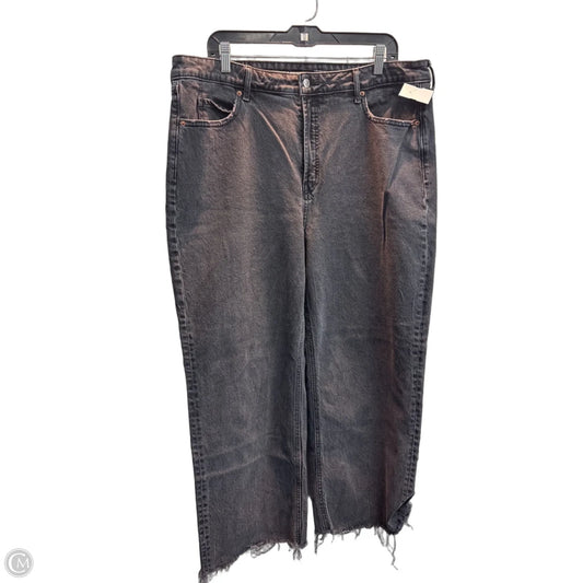 Jeans Wide Leg By Old Navy In Black Denim, Size: 18